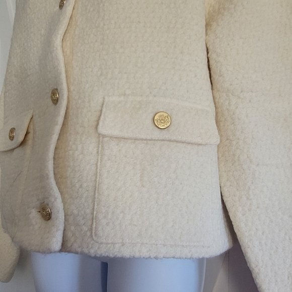 NWT Abercrombie Collarless Boucle Jacket | Size XL - Picture 6 of 12